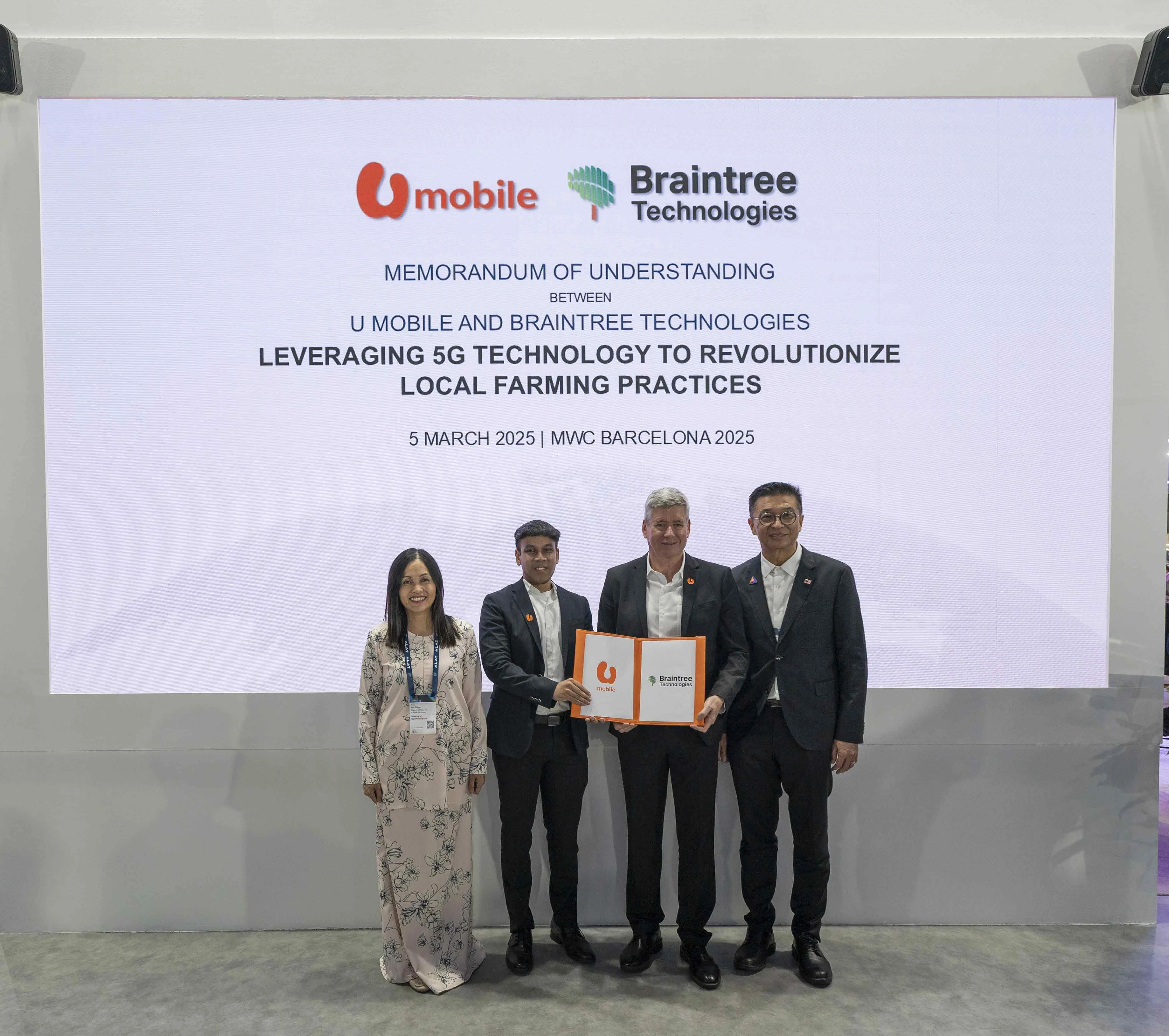 Braintree Technologies MoU signing with U Mobile at MWC Barcelona 2025